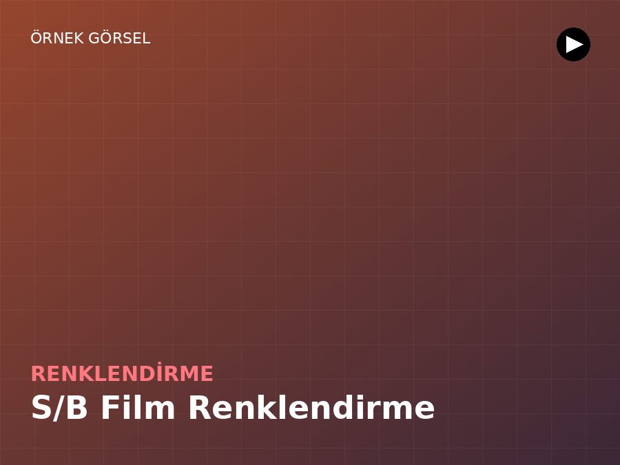 Siyah-beyaz film renklendirme