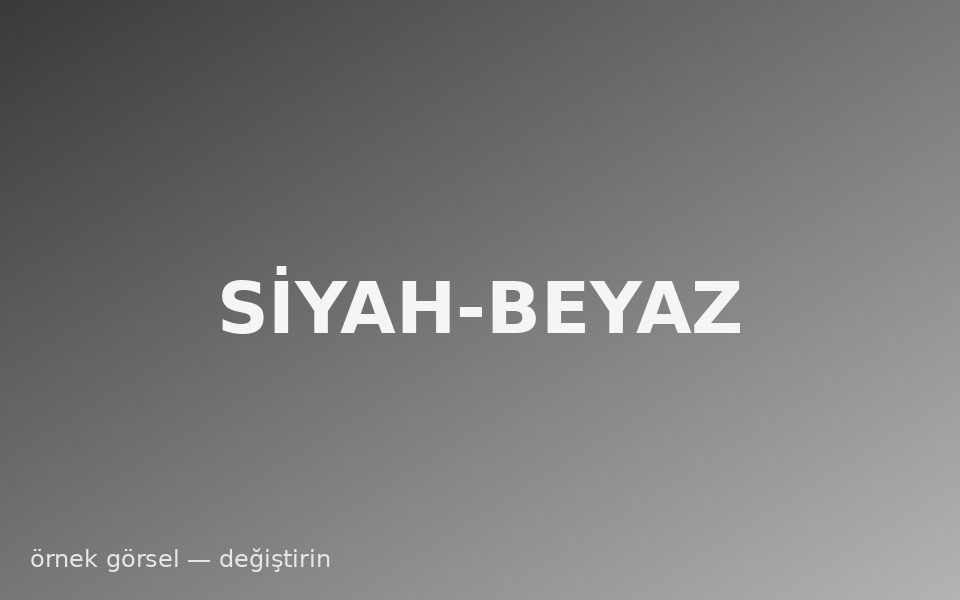 Siyah-beyaz orijinal kare