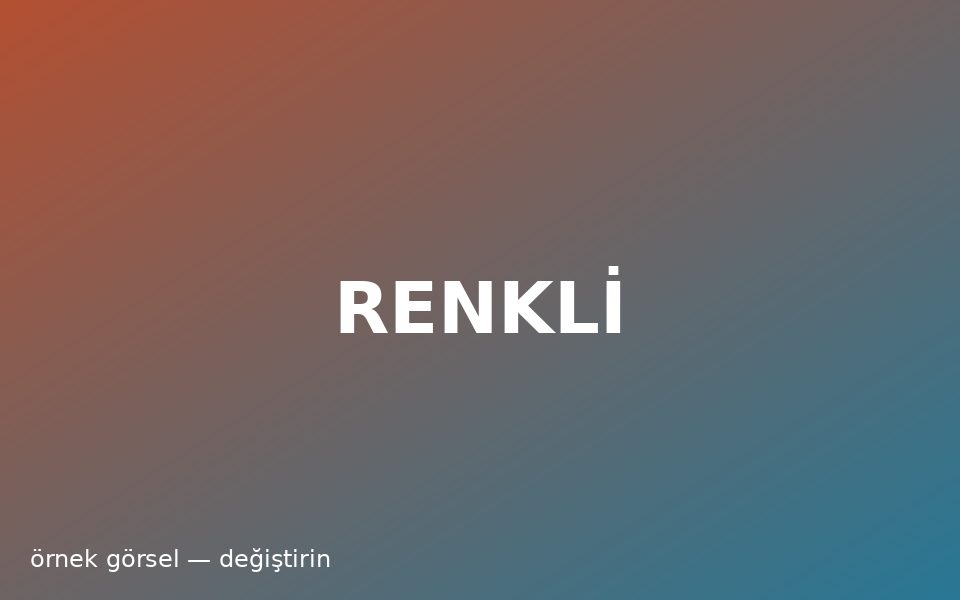 Renklendirilmiş film karesi